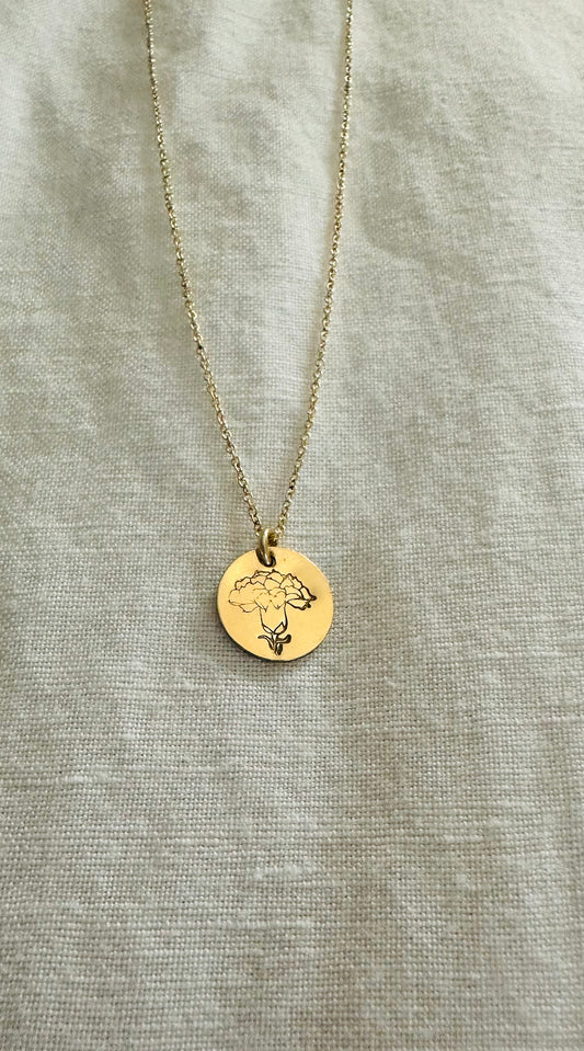 Birth flower Necklace